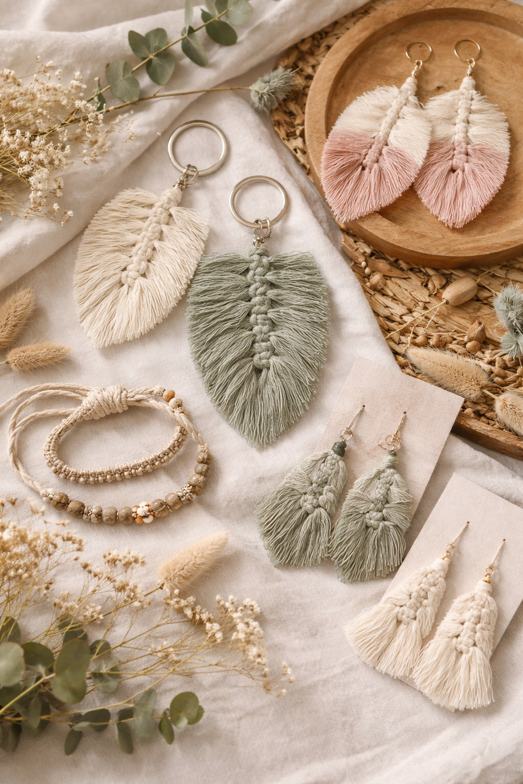 🪶 La collection bohème – macramé fait main