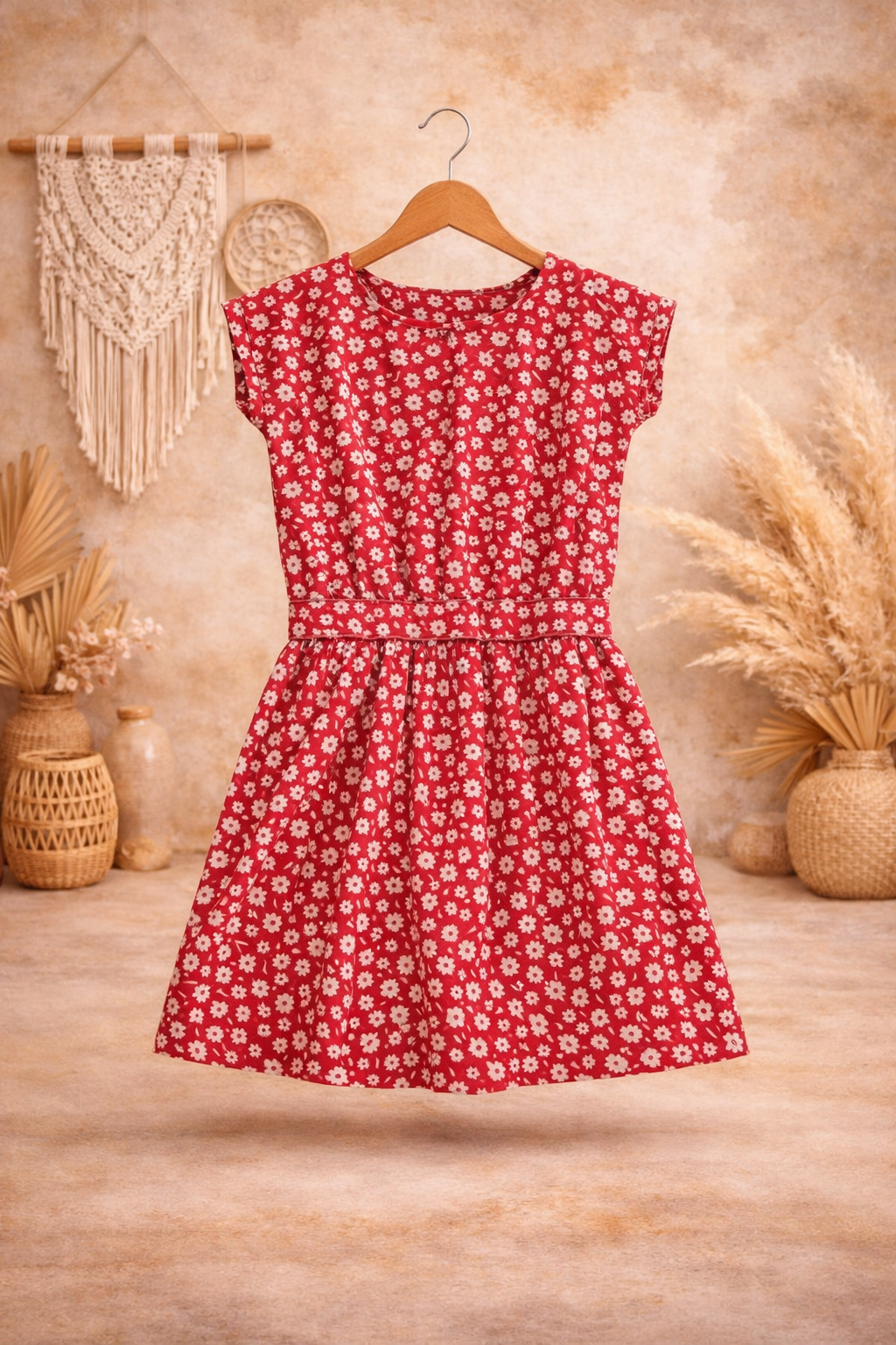 🩷 Robe Enfant - Motifs Fleuris