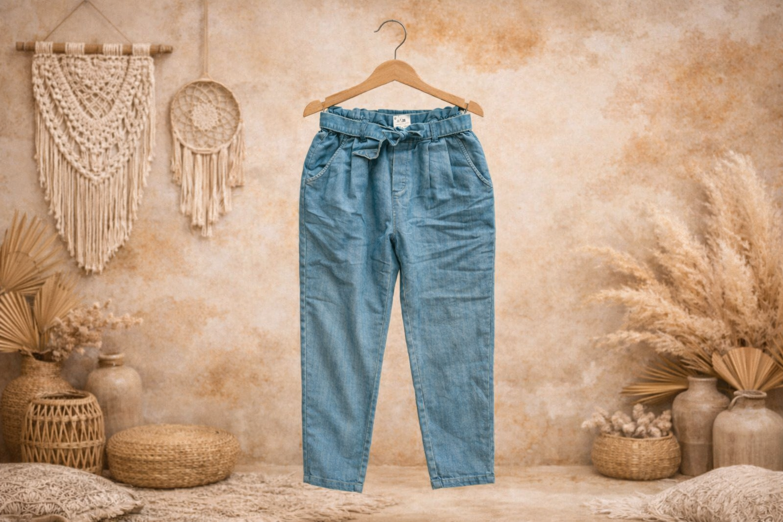 🩷 Pantalon Enfant – Ceinture à nouer