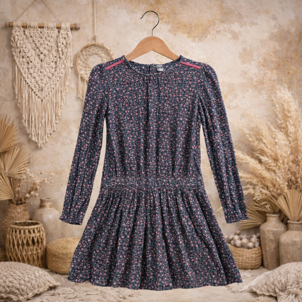🩷 Robe Enfant - Motif fleuri
