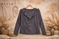 🩷 Blouse Enfant – Gris foncé