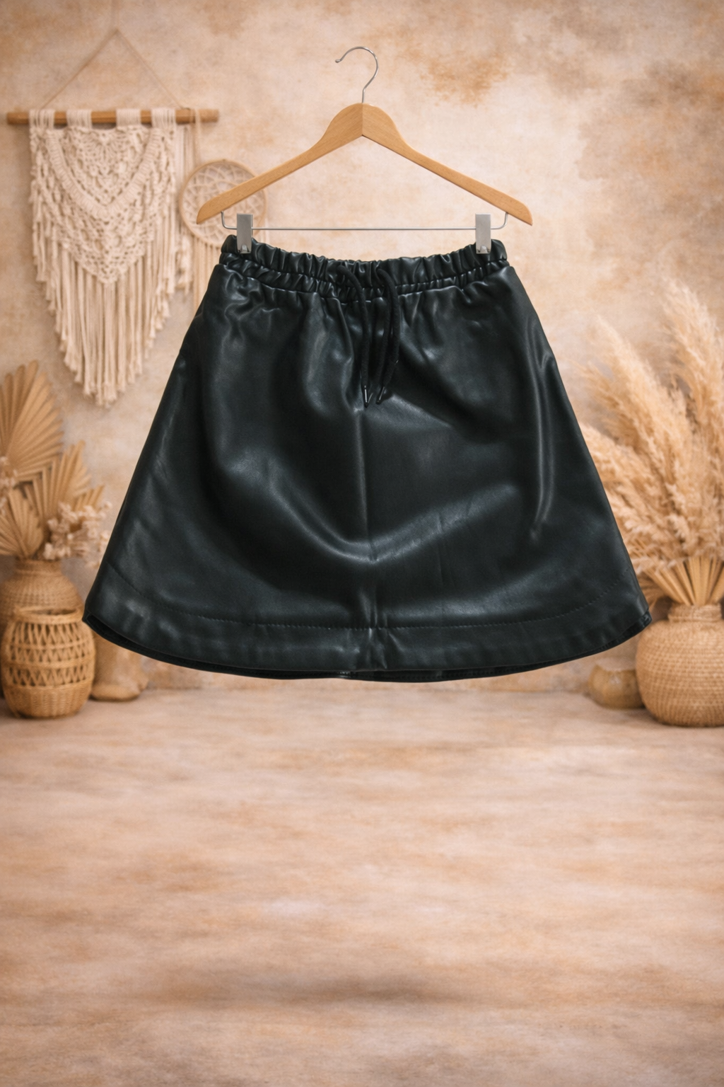 🩷 Jupe Enfant – Effet Simili cuir