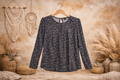 🩷 Blouse Enfant – Imprimé fleurs