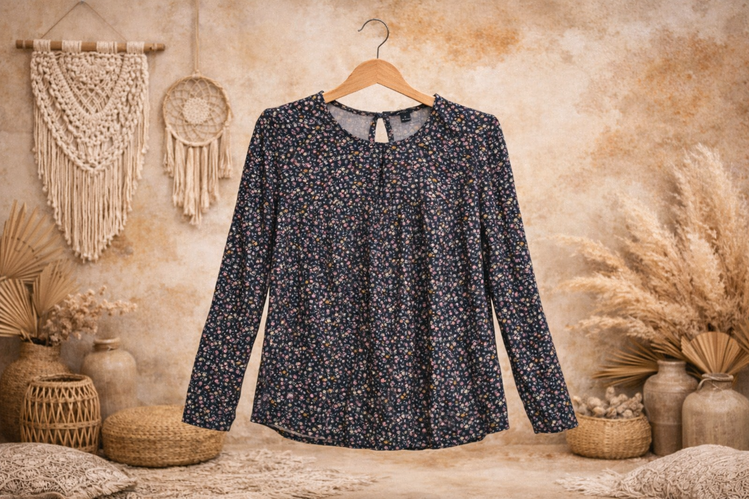 🩷 Blouse Enfant – Imprimé fleurs