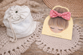 🎀 Élastique cheveux nœud en tissu  – Fait main