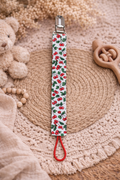Attache-tétine cerises – Fait main