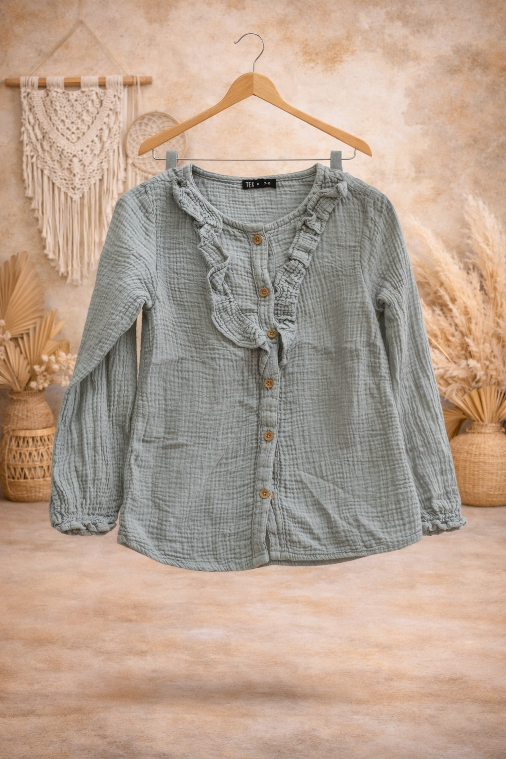 🩷 Blouse Enfant - Vert d’eau